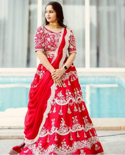 Latest Fox Georgette Lehenga Choli With Heavy Embroidery Work 