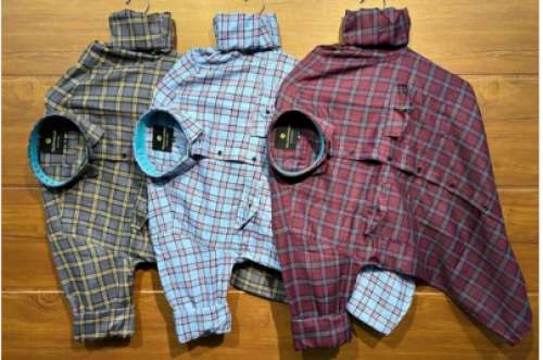 Double pocket Check Full Sleeves Shirts For Men