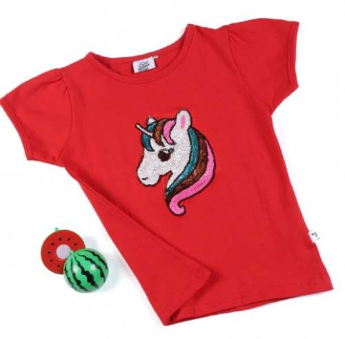 Beautiful red Girl Kid T shirt 4604