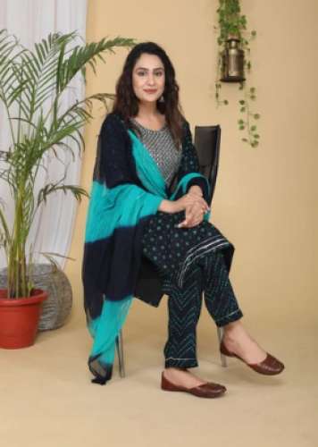 Cotton Premium Quality Kurti with Pant and Dupatta