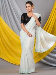 Embroidery work sarees Online - Online shopping Embroidery Work Sarees at  Best Price in India