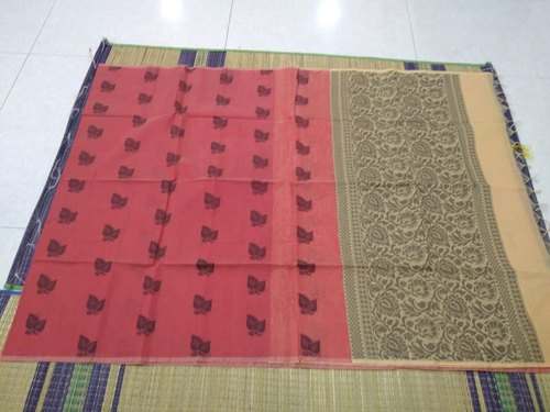 New Collection Printed Semi Silk Cotton Saree by Sri Kirthi Creations