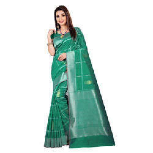 Green Digital Printed Sarees by Heemy Digital Printing Private Limited