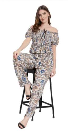 Casual Wear Rayon Ladies Printed Top Pant  by Fashion Emporium