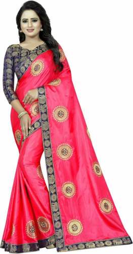 Buy Bollywood Art Silk Saree By Shreeji Designer  by Shreeji Designer