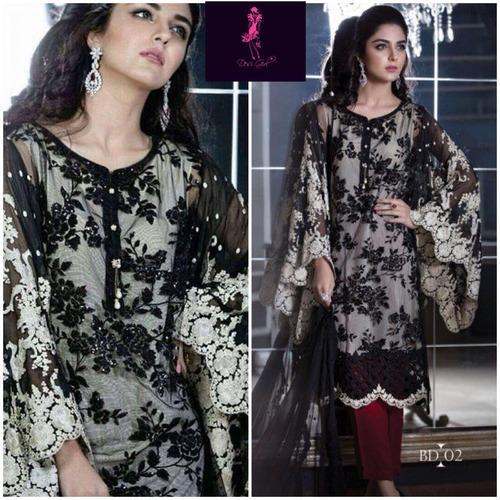 Ethnic Pakistani Black Suit  by Bare Threads