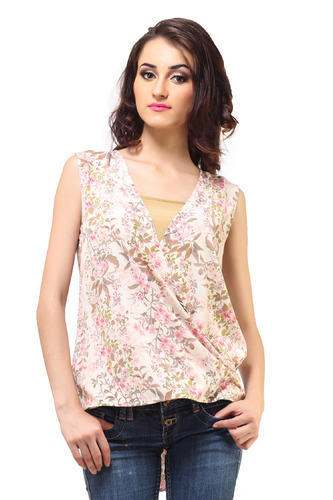 sleeveless printed top by Femme India