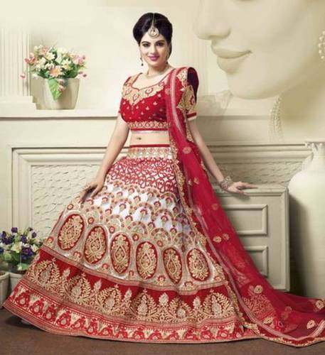 Red Wedding Wear Lehenga at Rs.4000/Piece in bhubaneswar offer by Nandana  Creations