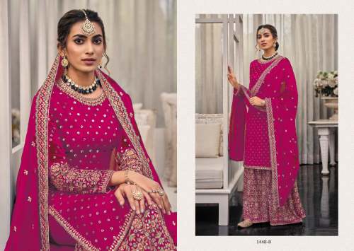 SHAGUN   Heavy Fox Georgette With Embroidery Sequence Work DN 1448