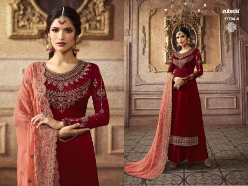 ZUBEDA DN 17704 HEAVY FAUX GEORGETTE SUIT